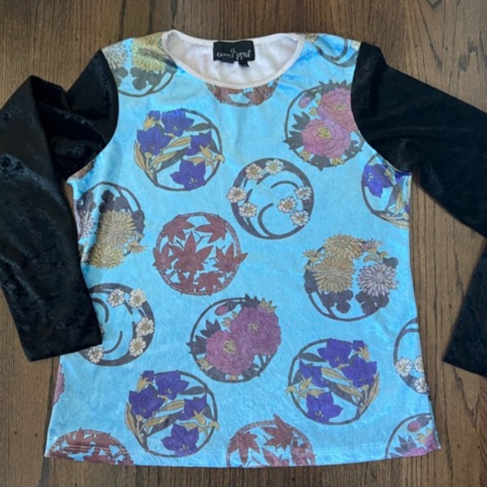 Vintage Carole Little Velvet Top, Medium, Y2K, 90's